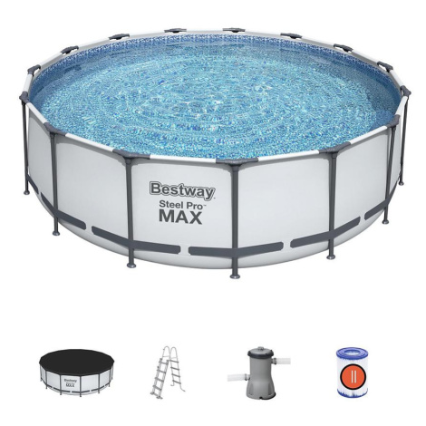Bazén STEEL PRO MAX 4.57 x 1.22 m s filtrací, 56438 Bestway