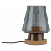 Paulmann stolní lampa Iben 1-ramenné kouřové sklo/korek 797.36 P 79736