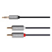 Kabel KRUGER & MATZ JACK 3.5 stereo/2xCINCH 5m KM1217 Basic