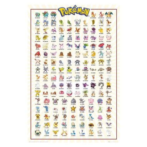 Plakát Pokémon Kanto GB Eye