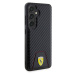 Zadní kryt Ferrari PU Leather Bottom Carbon pro Samsung Galaxy S24, black