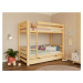 Tartak Meble Dřevěná patrová postel ATLAS pro děti 90x200 cm Zvolte barvu: Bílá, Zvolte šuplík: 