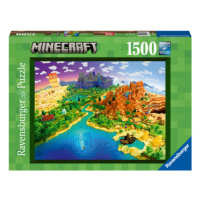 Puzzle Minecraft: Svět Minecraftu 1500 dílků