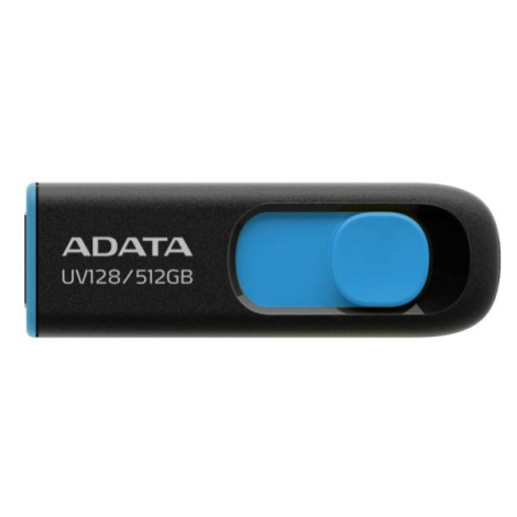 ADATA Flash Disk 512GB UV128, USB 3.2, černo-modrá