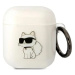 Pouzdro Karl Lagerfeld Airpods 1/2 cover transparent Ikonik Choupette (KLA2HNCHTCT)