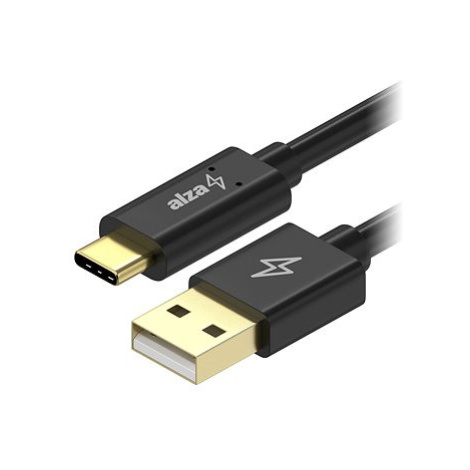 AlzaPower Core Charge USB-A to USB-C 2.0 0.1m černý