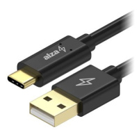 AlzaPower Core Charge USB-A to USB-C 2.0 0.1m černý