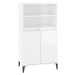 vidaXL Skříň highboard bílá s vysokým leskem 60 x 36 x 110 cm kompozit