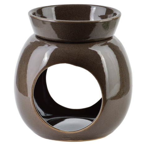 Mondex Keramická aroma lampa LULUO 12,5 cm tmavě hnědá