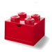 LEGO STORAGE - stolní box 4 se zásuvkou - červená