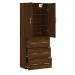 vidaXL Skříň highboard hnědý dub 69,5 x 34 x 180 cm kompozitní dřevo