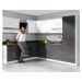 Rohová kuchyně Capito, 270x210cm, bílá/šedý lesk