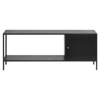 Černá kovová knihovna 120x47 cm Malibu – Unique Furniture