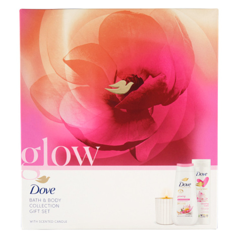 Dove Glowing prémiová kazeta se svíčkou