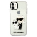 Karl Lagerfeld IML Glitter Karl and Choupette NFT kryt iPhone 11 čirý