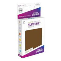 60 Ultimate Guard Supreme UX Matte Japanese Size Sleeves (Brown) (English; NM)