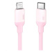 Ugreen USB-C to Lightning Silicone Cable 1m (Pink)