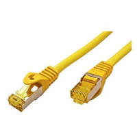 OEM S/FTP patchkabel Cat 7, s konektory RJ45, LSOH, 0.25m, žlutý