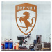 Dřevěný znak auta - Logo Ferrari