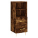 vidaXL Skříň highboard kouřový dub 34,5 x 34 x 180 cm kompozitní dřevo