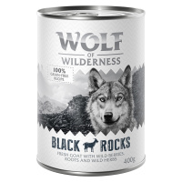 Wolf of Wilderness Adult 6 x 400 g - single protein - NOVÉ: Black Rocks - kozí