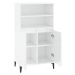 vidaXL Skříň highboard bílá s vysokým leskem 60 x 36 x 110 cm kompozit