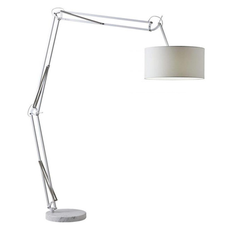 Redo Redo 02-385 - Stojací lampa AZAR 1xE27/42W/230V bílá/chrom