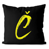 Impar písmeno Č, barva iniciály žlutá