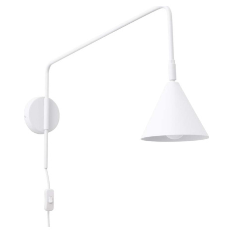 Bílé nástěnné svítidlo do zásuvky Zylo – Nice Lamps