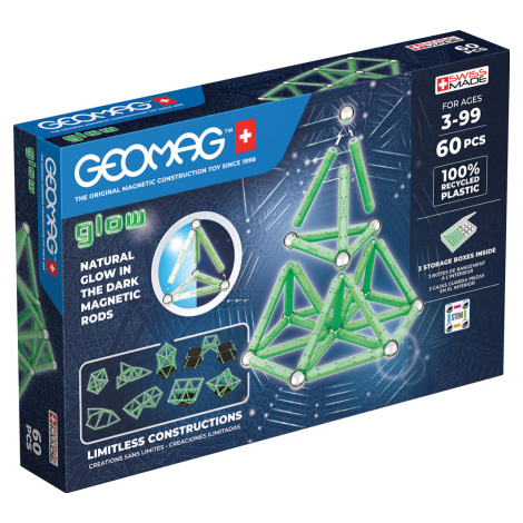 Geomag Glow Recycled 60 dílků - Geomag