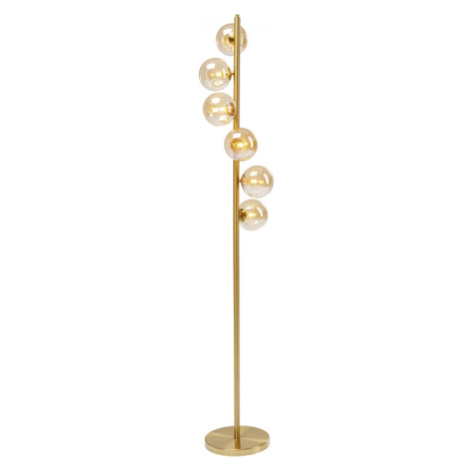 KARE Design Stojací lampa Scal Balls  - mosaz, 160cm
