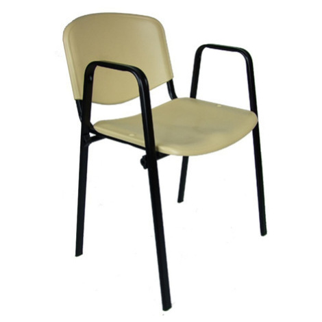 Konferenční židle ISO plastová s područkami RAL-1001 Mazur