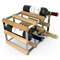 Dřevěný stojan na víno 9 lahví - RTA