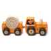 CUBIKA 15351 Traktor s vlekem - dřevěná skládačka s magnetem 3 díly