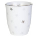 LENE BJERRE Porcelánový pohárek se stříbrným dekorem NORDIC