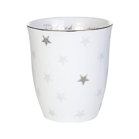 LENE BJERRE Porcelánový pohárek se stříbrným dekorem NORDIC