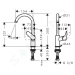 HANSGROHE Logis Umyvadlová baterie s otočným výtokem, chrom 71131000