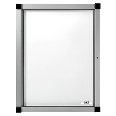 eurokraft pro Informační skříňka, otočné dveře, 4 (2 x 2) listy DIN A4, kovová zadní stěna