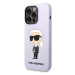 Karl Lagerfeld KLHCP14LSNIKBCU hard silikonové pouzdro iPhone 14 PRO 6.1" purple Silicone Ikonik