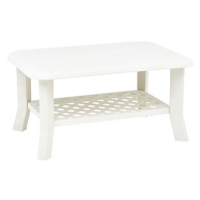 Konferenční stolek bílý 90x60x46 cm plast