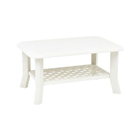 Konferenční stolek bílý 90x60x46 cm plast SHUMEE