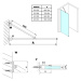 Gelco VARIO CHROME jednodílná sprchová zástěna k instalaci ke stěně, matné sklo, 1000 mm