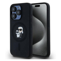 Pouzdro Karl Lagerfeld Silicone Magsafe Pro Iphone 15 Pro Černé