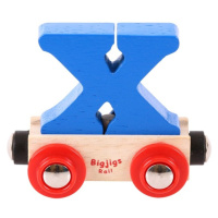 Bigjigs Rail vagónek dřevěné vláčkodráhy - Písmeno X
