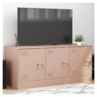 vidaXL TV skříňka růžová 99 x 39 x 44 cm ocel