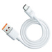 3mk Hyper Cable USB-A/USB-C datový kabel, 1,2m bílý