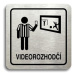 Accept Piktogram "videorozhodčí II" (80 × 80 mm) (stříbrná tabulka - černý tisk)