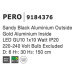 NOVA LUCE závěsné svítidlo PERO černý hliník zvenku zlatý hliník uvnitř GU10 1x10W IP20 220-240V