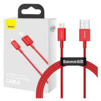 Baseus Kabel USB na iP 2,4A 1m (červený)
