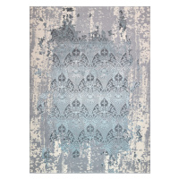 Dywany Łuszczów Kusový koberec Core W3824 Ornament Vintage cream/grey and blue - 140x190 cm